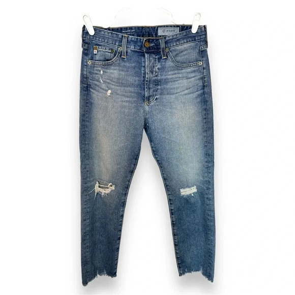 AG Andriano Goldschmied  The Sloan Crop Vintage Straight leg Crop Size  26 - Picture 11 of 11